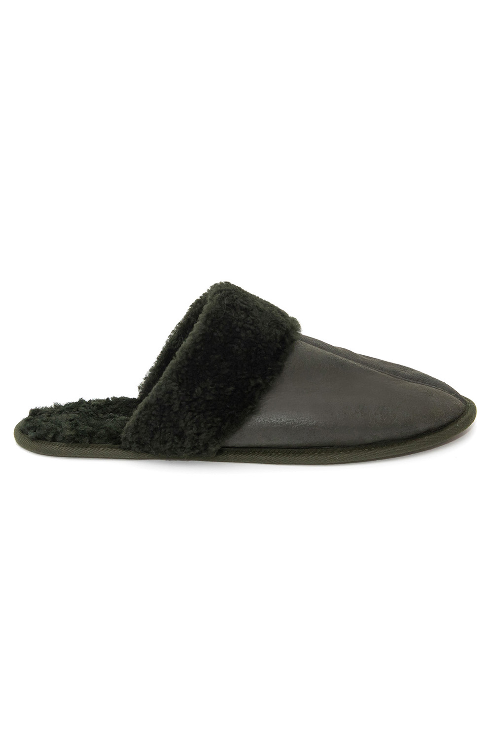Sheepskin House Slippers for men 909 olive 2