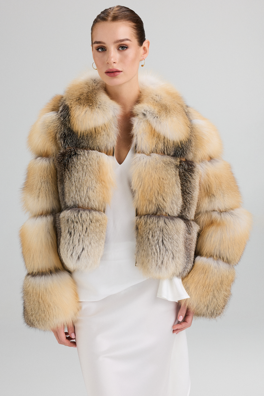 Golden Island Natural Fox Fur Jacket 2099 (6)