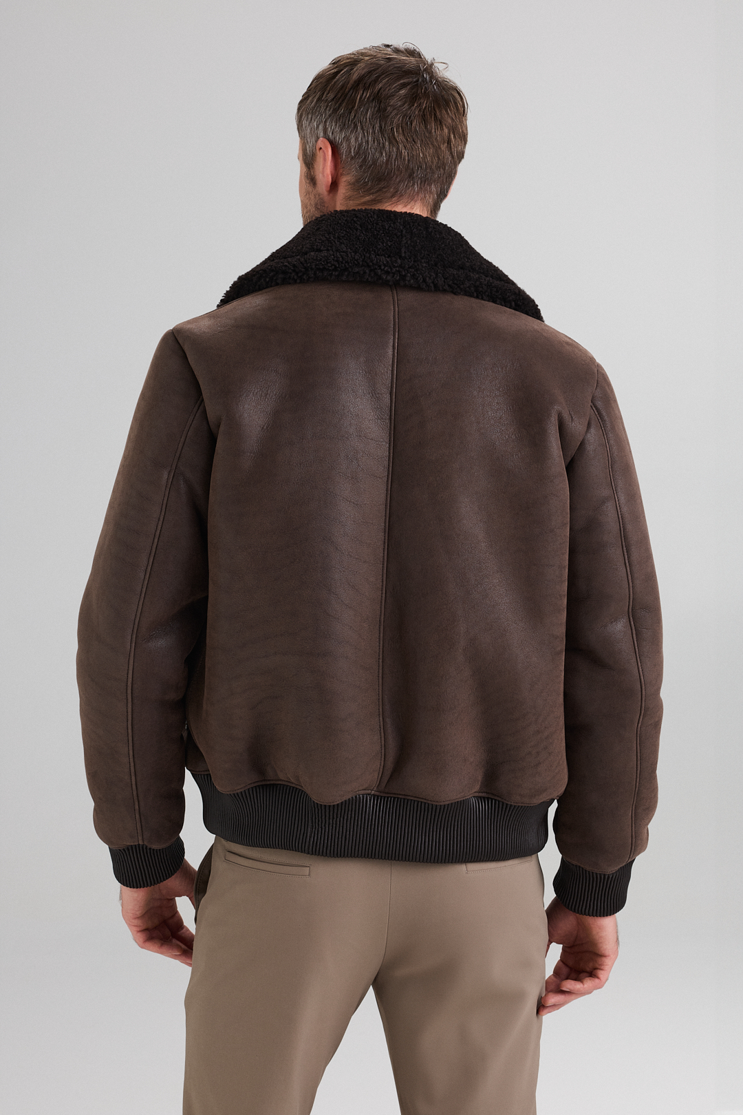 Shearling Jacket 3407 brown (3) Shearling Jacket 3407 brown (3)