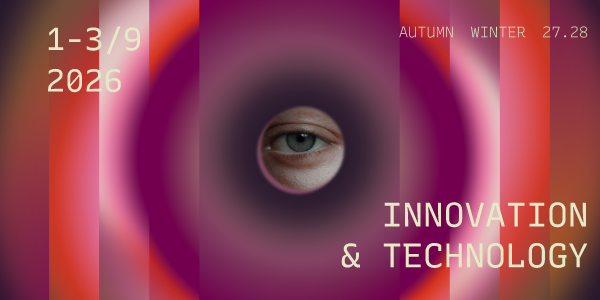 Première Vision Paris Nord Villepinte September 2026 Innovation and Technology theme banner for AW 2728