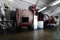 Industrial drums in fur factory